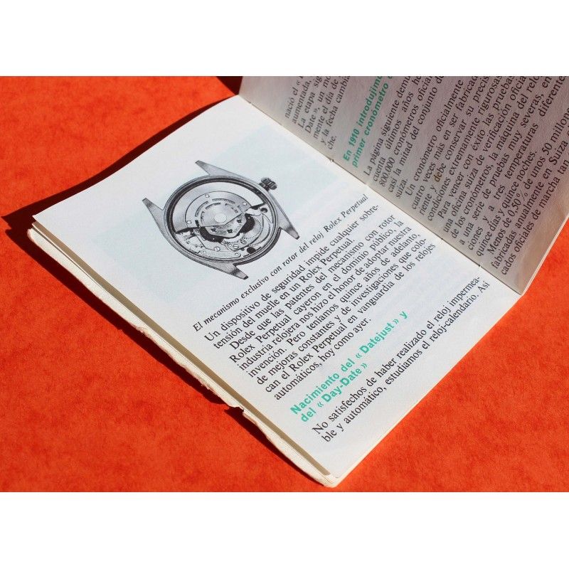 Vintage Rolex Primer Rolex Rolex 1969 Vintage Collectable Booklet Manual Watch Su Rolex