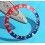 ROLEX FADED INSERT GRADUE 24H B BICOLORE PEPSI ROUGE / BLEU DE MONTRES VINTAGES GMT MASTER 1675, 16750, 16758, 16753