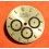 Rolex Rare Men's Zenith Daytona 16518, 16523 Gold Champagne Watch Dial Inverted 6 Cal 4030