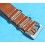 ROLEX JAMES BOND CHOCOLATE LEATHER NATO WATCH BAND Strap Military G-10 SUBMARINER 5512, 5513, 1665, 16660, 14060, 16800, 168000