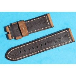 Original PANERAI manufactured OFFICINE LEATHER STRAP BEIGE COLOR 24mm STRAP WATCHES RADIOMIR, LUMINOR, MARINA