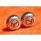 AUTHENTIQUES 2 x REMONTOIRS VISSES ACIER MONTRE TISSOT Ø7mm