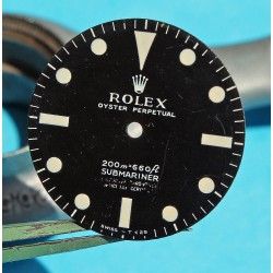 Cadran Montres Vintages Rolex 5512 -4 lignes- Submariner mat Luminova NEUF, cal 1570, 1520, 1530, 1560 