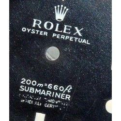 ROLEX GENUINE 5512 SERVICE WATCH DIAL FACTORY SUBMARINER RARE DIAL 4 LINES LUMINOVA MAT FINISH CAL 1570, 1520, 1530, 1560