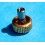 VINTAGE WRIST WATCH PART SCREW CROWN YELLOW GOLD 18KT Ø2.90mm 