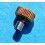 VINTAGE WRIST WATCH PART SCREW CROWN YELLOW GOLD 18KT Ø2.90mm 