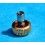 VINTAGE WRIST WATCH PART SCREW CROWN YELLOW GOLD 18KT Ø2.90mm 