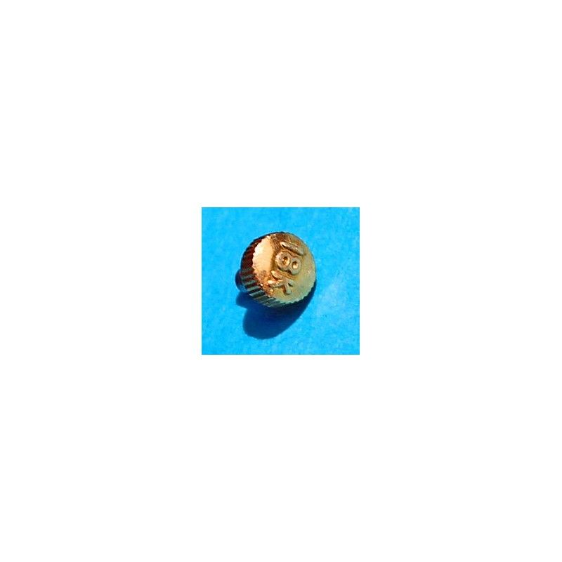 Couronne De Remontoir Montre - Cabochon Or Jaune - Pour Remplacement - Générique - Neuf Sans étiquette