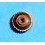 VINTAGE WRIST WATCH PART SCREW CROWN GOLD PLATED YELLOW Ø6mm 