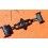 Jacob & Co Epic II E2B Authentique Double boucle déployante papillon noire bracelet caoutchouc, cuir montres hommes