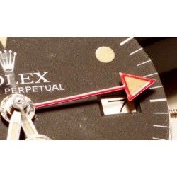 Rolex rare N.O.S Aiguille Tritium ALL RED, ROUGE Fuseaux 24H Montres Vintages GMT MASTER 1675 PCG Cal 1570, 1575