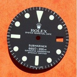 Vintage & Original NOS / OEM 1680 Rolex tritium factory Dial Submariner Date Exquisite Patina Cal 1570