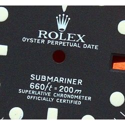 Vintage & Original NOS / OEM 1680 Rolex tritium factory Dial Submariner Date Exquisite Patina Cal 1570