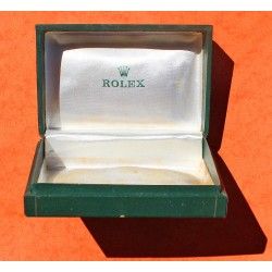 BOITE ÉCRIN RECTANGLE VERT ROLEX VINTAGE MONTRES oyster perpetual date 6516 Dames