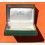 Vintage 60's Rectangle Rolex Green Coffin Box Leatherette Oyster Perpetual Watch