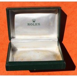 Vintage Rectangle Rolex Green Coffin Box for Ladies Oyster Perpetual Ref 6516