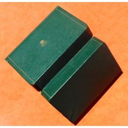 Vintage Rectangle Rolex Green Coffin Box for Ladies Oyster Perpetual Ref 6516