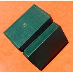 Vintage Rectangle Rolex Green Coffin Box for Ladies Oyster Perpetual Ref 6516