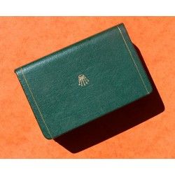 Vintage Rectangle Rolex Green Coffin Box for Ladies Oyster Perpetual Ref 6516