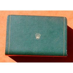 Vintage Rectangle Rolex Green Coffin Box for Ladies Oyster Perpetual Ref 6516