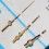 ROLEX GENUINE WATCH HANDS 34MM ROLEX MIDSIZE 6694 GOLD WATCH PARTS CAL 1210
