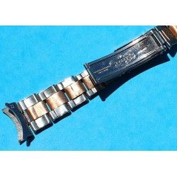 Rolex Rare 1965 Rose Gold/SS tutone 19mm 57 lugs Riveted Bracelet Vintages Oyster Perpetual Watch Band