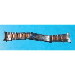 Rolex Rare 1965 Rose Gold/SS tutone 19mm 57 lugs Riveted Bracelet Vintages Oyster Perpetual Watch Band