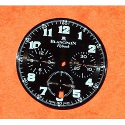 Blancpain Leman Flyback Chronograph Cadran montres couleur noir chiffres arabes Cal F185