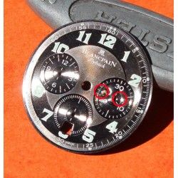 Blancpain Leman Flyback Chronograph Watch part Arabics Black Dial auto Cal F185