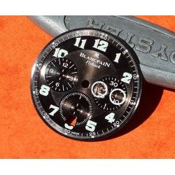 Blancpain Leman Flyback Chronograph Cadran montres couleur noir chiffres arabes Cal F185