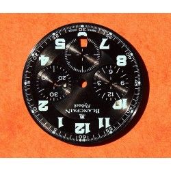 Blancpain Leman Flyback Chronograph Watch part Arabics Black Dial auto Cal F185