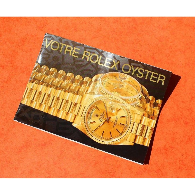 ROLEX 1998 FRENCH GENUINE OYSTER BOOKLET BROCHURE PAMPHLET VOTRE ROLEX OYSTER ref 579.51fr 2.1998