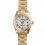 ROLEX MAILLON OR JAUNE 18Kt MONTRES DAMES PRESIDENT DATEJUST BRACELET BLINDE OYSTER 13mm
