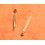 Rolex Watch part Yellow gold 2 x hands tritium vintages submariner date ref 16618, 16613, 16818, 16800, 16813 Cal 3035, 3135