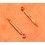 Rolex Watch part Yellow gold 2 x hands tritium vintages submariner date ref 16618, 16613, 16818, 16800, 16813 Cal 3035, 3135