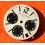 BVLGARI Rare Preowned Watch Dial Mens collection Diagono Aluminium chronograph AC38TAVD/SLN Silver & black