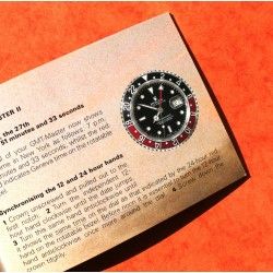 VINTAGE COLLECTOR 1984 LIVRET ROLEX GMT MASTER 16750, 16758, 16753, 16760 BOOKLET, MANUEL, MODE D'EMPLOI 