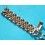 UNIVERSAL GENEVE Rare Bracelet Montres Plaque or jaune & Acier 18mm