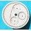 Universal Geneve Authentique Cadran Montres couleur Blanc COMPAX 1950 ref 884.480
