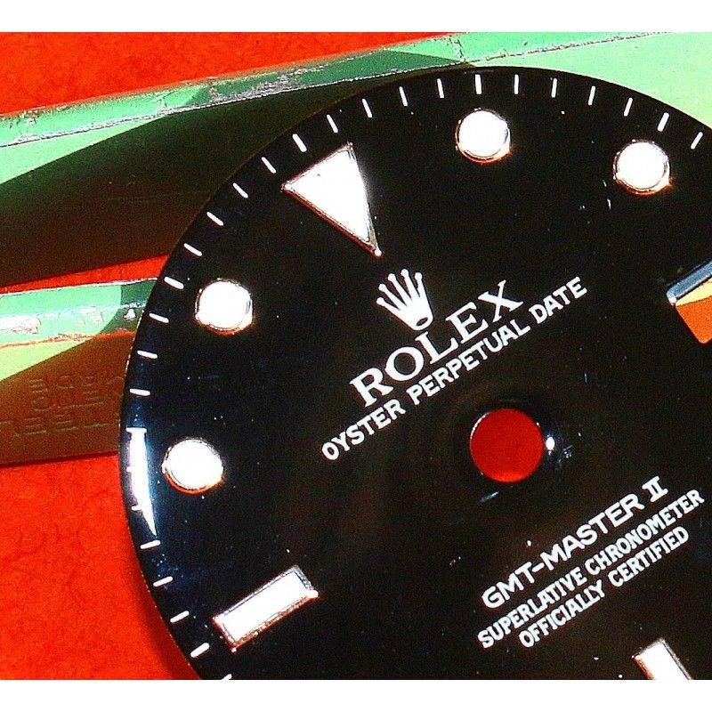 ♕ROLEX♕ Vintage 16760, 16710 cadran noir brillant Luminova montres GMT MASTER II cal auto 3175 