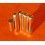 BREITLING MAILLON ACIER "CARTOUCHES" ROULEAUX 21mm FINITION POLIE POUR BRACELETS 20mm