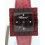 Chopard BE MAD ref 12/7780 Rare Cadran Cubique, cubes montres dames en résine couleur rouge métal