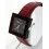 Chopard BE MAD ref 12/7780 Rare Cadran Cubique, cubes montres dames en résine couleur rouge métal