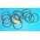 ROLEX RARE LOT OF 12 x GENUINE BEZEL FLAT GASKET O-Ring watches Ø34mm ref 29.117.8