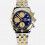 Breitling Chronomat 18K Gold/SS Preowned watch Dark Blue Dial Part Ref D13352 Cal Auto