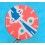 HORLOGERIE CADRAN MONTRES HOMMES ARTISTIQUE TYPE PICASSO COULEUR ROUGE & BLEU