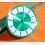 Horlogerie Rare Cadran Vert métal LE PRELET Index bâtons