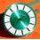 Rare Horology Vintage spare LE PRELET Green Metal & White Watch dial part for sale