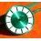Horlogerie Rare Cadran Vert métal LE PRELET Index bâtons