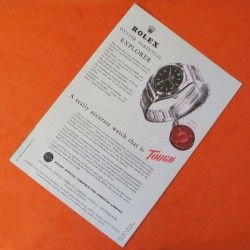 VINTAGE 1962 ROLEX EXPLORER 1016 BROCHURE AUTHENTIQUE 